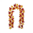 thumbnail image 1 of Clearance Artificial flowers under $5,Fall Maple Leaves Garland 78inch Artificial Maple Autumn Garland Hanging Fall Vines Table Decorations Front Door Fall Decor Thanksgiving Decorations Decor, 1 of 8