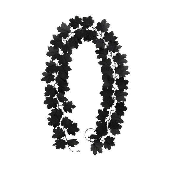 Clearance Artificial flowers under $5,Fall Maple Leaves Garland 78inch Artificial Maple Autumn Garland Hanging Fall Vines Table Decorations Front Door Fall Decor Thanksgiving Decorations Decor