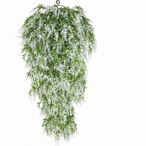Clearance Artificial flowers under $5,Hanging Plants Artificial Lavender Plants Hanging Vines Artificial Hanging Flowers For Spring Decor Home Garden Wedding Decor