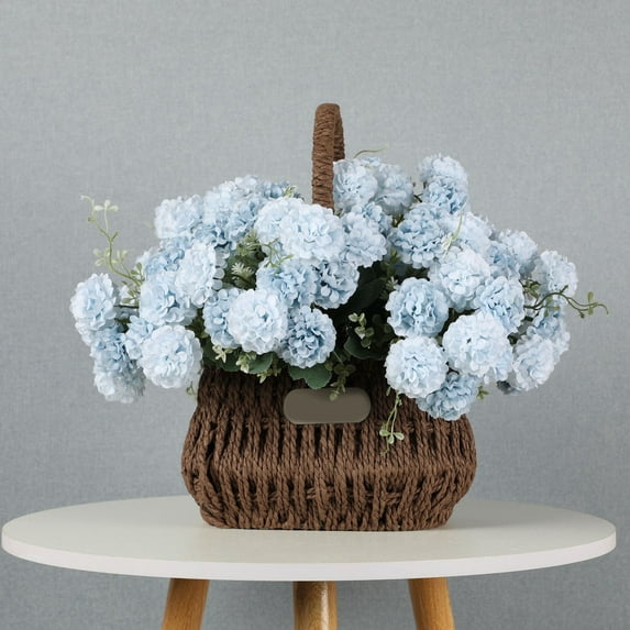Clearance Artificial flowers under $5,Living Room Entrance Decoration Simulation Artificial Flower Bouquet Mother's Day Gift European High Grade Hydrangea 6 Colors Decoration Wedding Floral Art