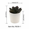 thumbnail image 1 of Clearance Artificial flowers under $5,Uguisu Small Mini Plants Succulents Artificial Succulents Plastic Simulation Plants Pots Bathroom Farmhouse Cubicle Decoration., 1 of 9