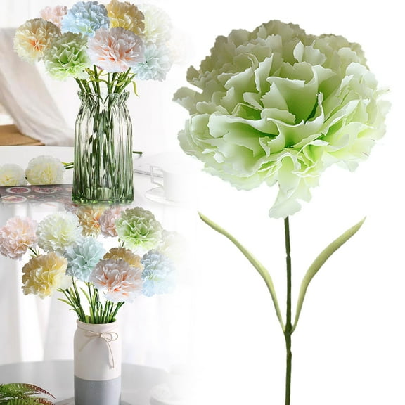 Clearance Artificial flowers under $1,Artificial Carnations Artificial Flower Mother's Holiday Artificial Flower Home Decoration