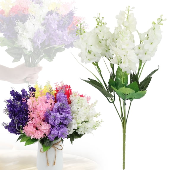 Clearance Artificial flowers under $1,Artificial Fall Flowers Outdoor Bundles Plants No Fade Faux Plastic Greenery Garden Porch Patio Fall Home Decor