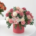 thumbnail image 1 of Clearance Artificial flowers under $1,Artificial Flower 16 Heads Silk Hydrangea Flower Bouquet Plants Home Decoration, 1 of 5