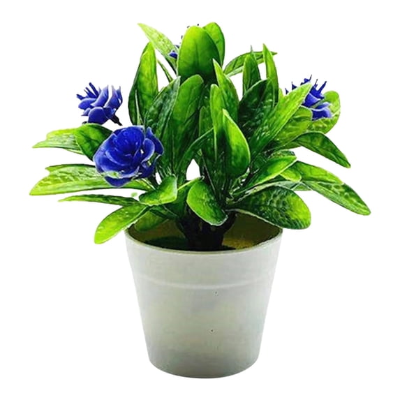 Clearance Artificial flowers under $1,Artificial Potted Flower Flowers In Pot Rose Bouquet Decoration Plants Arrangement For Table Centerpieces Home
