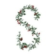 thumbnail image 1 of Clearance Artificial flowers under $1,Artificial Vine Decoration For Christmas Home Atmosphere With Red Berries And Vine Arrangement, 1 of 8