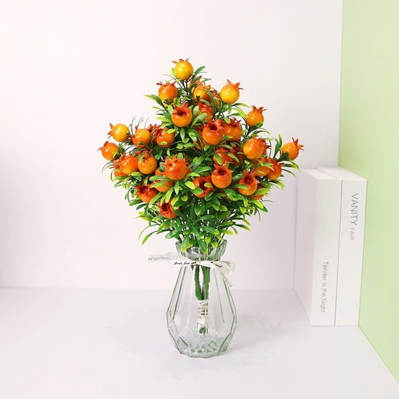 Clearance Artificial flowers under $1,Orange Decor Fruit Artificial Orange For Kitchen Farmhouse Table Centerpiece Home Decoration
