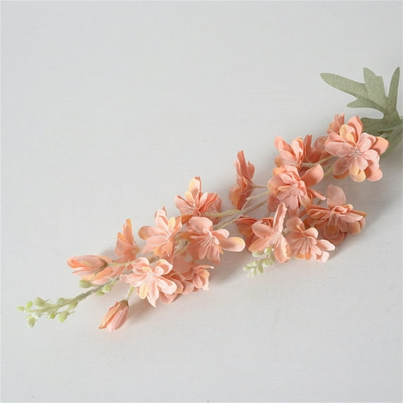 Clearance Artificial flowers under $5,Artificial Ajacis Flowers Long Stem Larkspur Flower Table Kitchen Home Garden Wedding Decoration