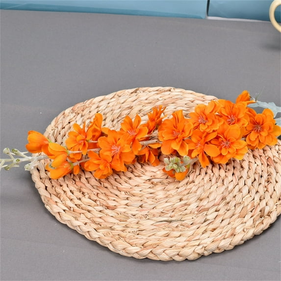 Clearance Artificial flowers under $5,Artificial Ajacis Flowers Long Stem Larkspur Flower Table Kitchen Home Garden Wedding Decoration