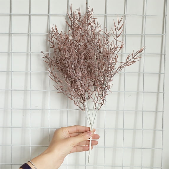 Clearance Artificial flowers under $5,Mist Bamboo Grass Artificial Flower Home Decoration Wedding Bouquet Decor