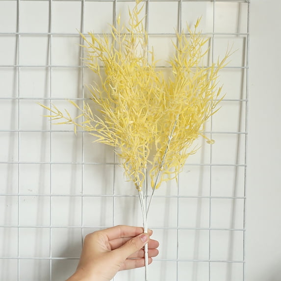 Clearance Artificial flowers under $5,Mist Bamboo Grass Artificial Flower Home Decoration Wedding Bouquet Decor