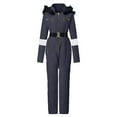 thumbnail image 1 of Clearance! Asqwmvz Parka Coat With Hood Parka Jacket Women's Winter Outdoor Sports Jumpsuit ' With Removable Collar Outdoor Sports Zipper Ski Suit S-2XL, 1 of 7