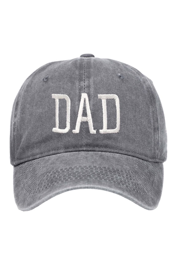 Clearance! Audhol Dad Gifts Dad 2025 Promoted To Dad 2025 Hats for Men Aesthetic Washed Distressed Baseball Cap Dad Embroidered Pigment Dyed Profile Cotton Cap Dad Hat Grey One Size