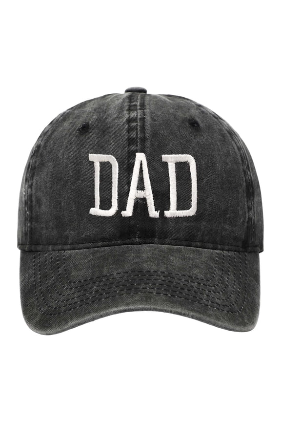 Clearance! Audhol Dad Gifts Dad 2025 Promoted To Dad 2025 Hats for Men Aesthetic Washed Distressed Baseball Cap Dad Embroidered Pigment Dyed Profile Cotton Cap Dad Hat Black One Size