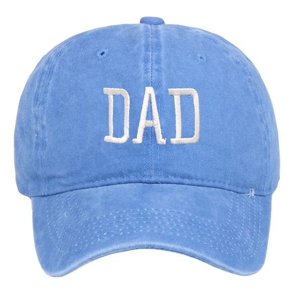 Clearance! Audhol Dad Gifts Dad 2025 Promoted To Dad 2025 Hats for Men Aesthetic Washed Distressed Baseball Cap Dad Embroidered Pigment Dyed Profile Cotton Cap Dad Hat Light Blue One Size