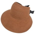 thumbnail image 1 of Clearance! Audhol Hats for Women Women Ladies Summer Hat Floppy Beach Sunscreen Cycling Adjustable Cap Straw Hat Sun Hats for Women Coffee One Size, 1 of 2