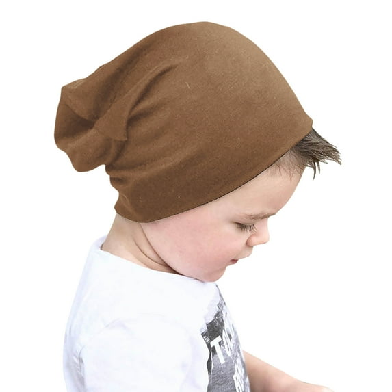 Clearance Aueoeo Winter Fall Kids Slouchy Beanie Winter Hat Cute Boys Girls Children Knitted Cotton Skull Cap Khaki