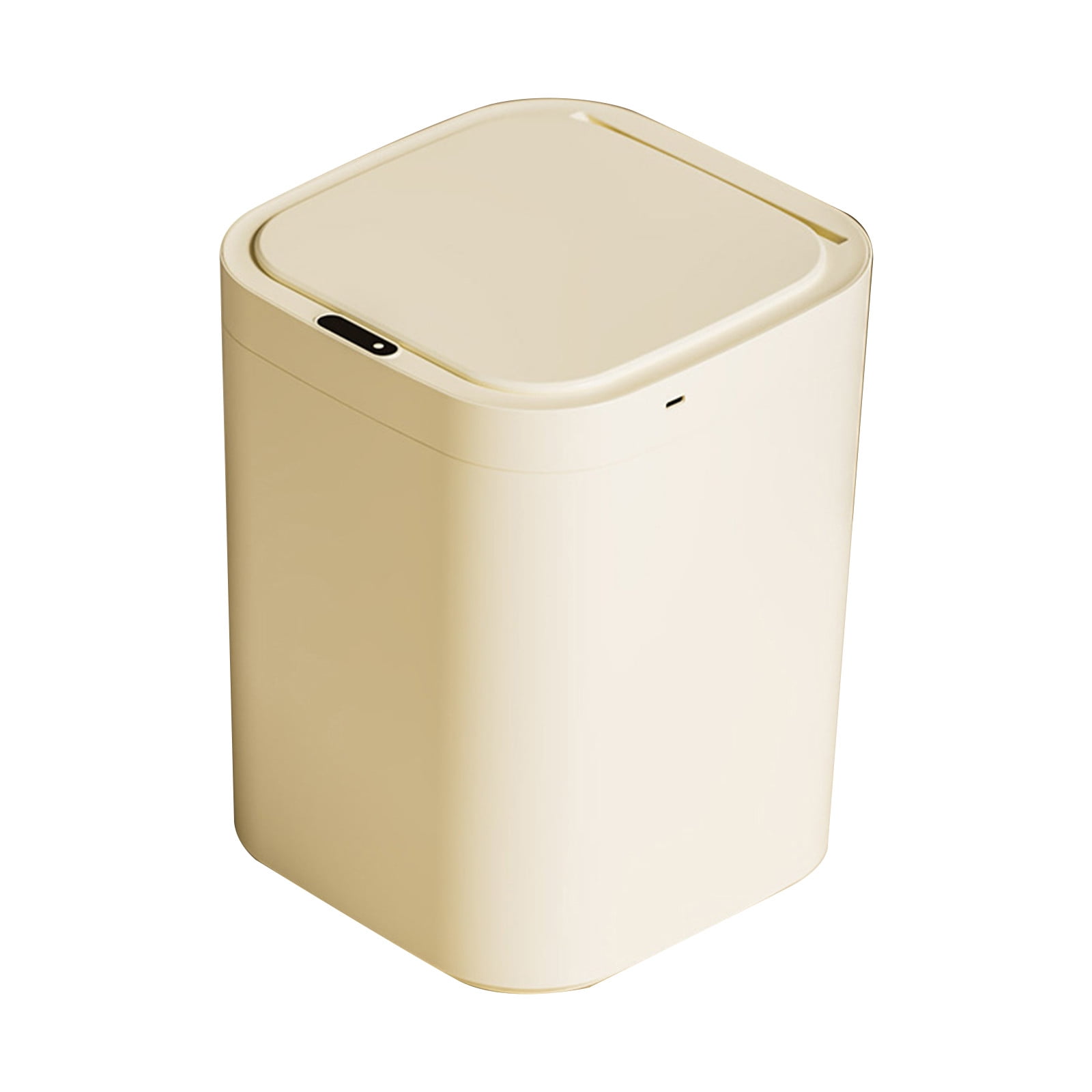 Hvmvliv Automatic Trash Can Smart Trash Can Kitchen Bathroom Touchless Trash Can Sensor Garbage Can With Lid Trash Bin For Bedroom, Office Beige