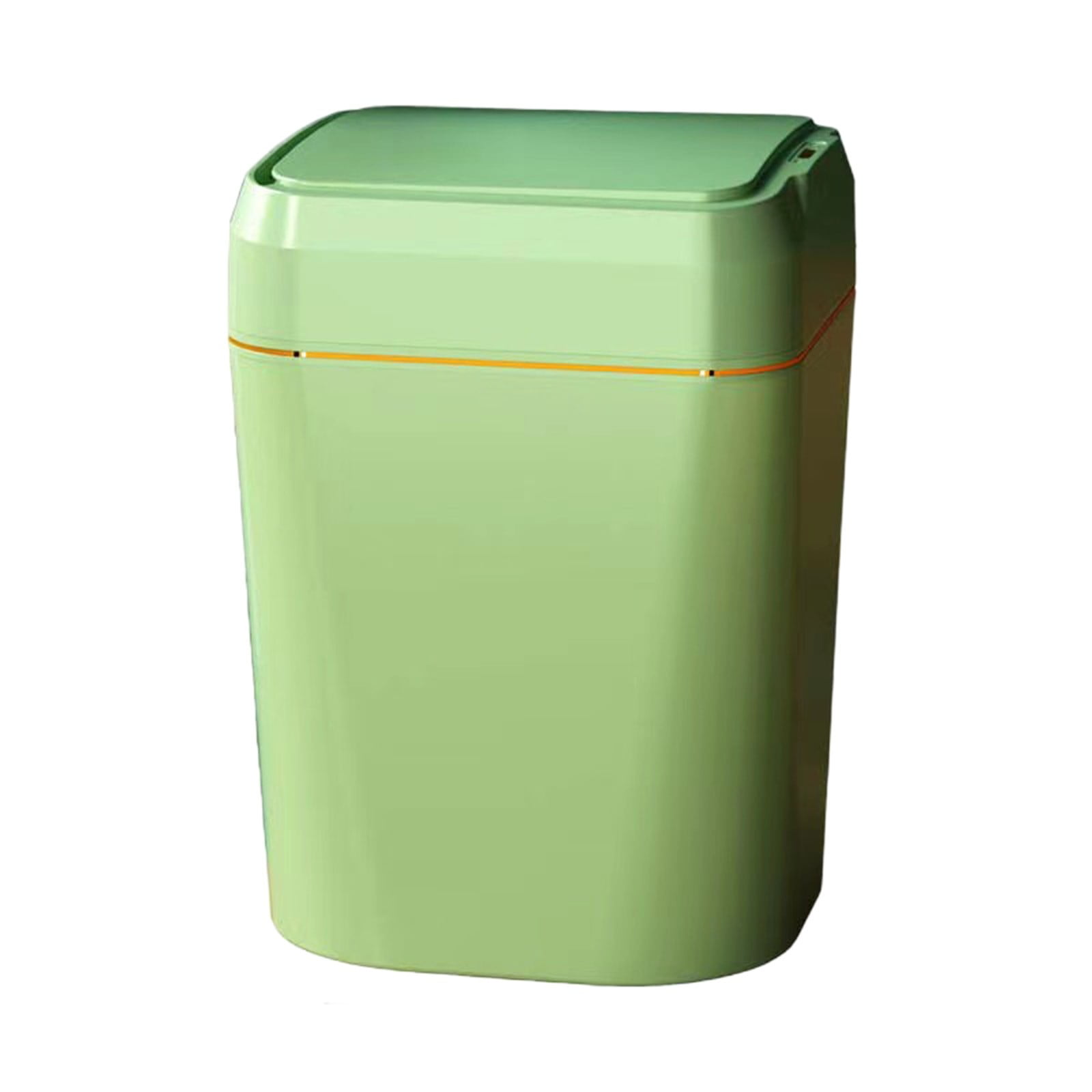 Bathroom Small Trash Can With Automatic Touchless Lid, 2.6 Gallon Smart Garbage Can Narrow Waterproof Trash Bin For Bedroom, Office, Living Room Black Glod Black Xaxf3638