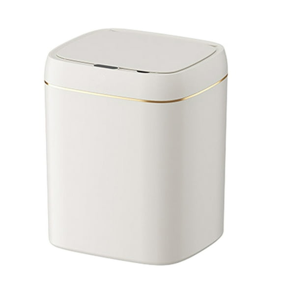Hvmvliv Automatic Trash Can Touchless Trash Can 3.4 Gallon Smart Trash Can USB Rechargeable Sensor Trash Can With Lid For Kitchen/Living Room/Office/Bathroom/Bedroom Gold