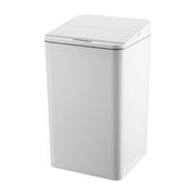 Hvmvliv Automatic Trash Can Touchless Trash Can Smart Garbage Can,Battery-Operated Motion Sensor Trash Bin With Lid For Bathroom Kitchen Office Bedroom White