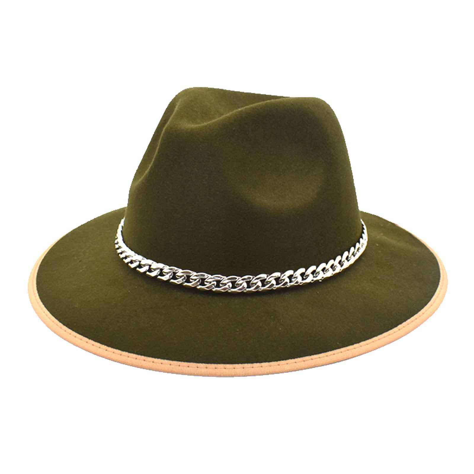 Clearance! Autumn and Winter Big Brim Hat Fashion Flat Top Hat Mens and