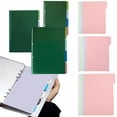 thumbnail image 1 of B5 Loose-Leaf Refill 4 Colors Pp Plastic Macaron A5 Divider, 1 of 9