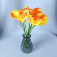 thumbnail image 1 of Clearance BANEX Artificial Artificial Calla Flowers Wedding Bouquet Flower Decor Flower 10Pcs Home Decoration Faux Calla Lilies Flower Teal Kitchen Decor Clearance Sales Yellow2, 1 of 4