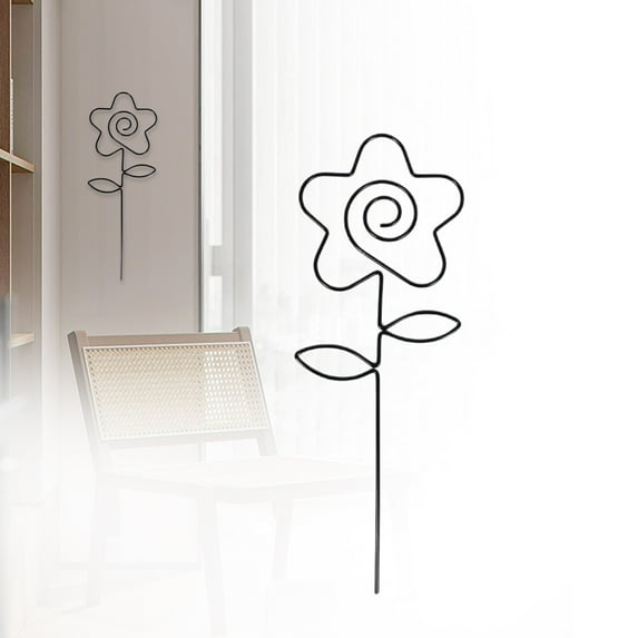 Clearance BANEX Metal Wall Decor Metal Flowers Wall Decor Wire Flowers Decor Wall Decals For Kitchen Bathroom Indoor Outdoor Wedding Birthday Butterfly Wall Decor Clearance Sales B