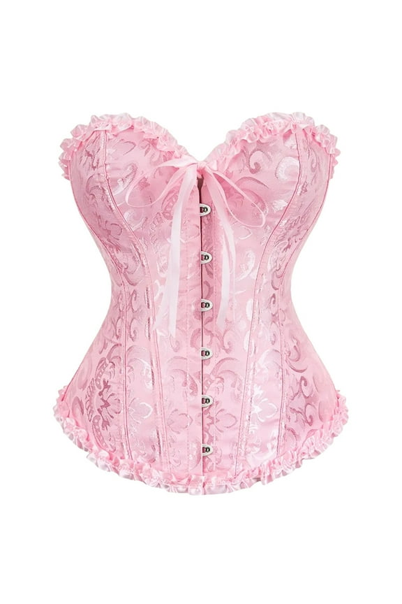 Corset Tops for Women, Boned Corset, Renaissance Corset, Lace Off Shoulder Corset Bustier Boned Overbust Corset, Corset Goth, Red 1 L