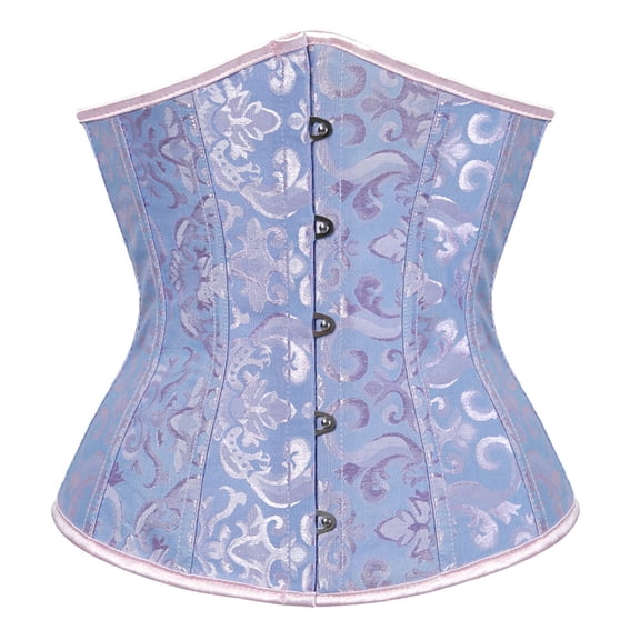 BKQCNKM Corset Tops for Women, Boned Corset, Renaissance Corset, Underwear Corsets Boned Shapeware, Underbust Corset, Blue M