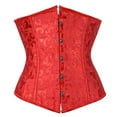 thumbnail image 1 of BKQCNKM Corset Tops for Women, Boned Corset, Renaissance Corset, Underwear Corsets Boned Shapeware, Underbust Corset, Red XL, 1 of 3