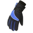 thumbnail image 1 of BKQCNKM Ski Gloves for Cold Weather Winter Gloves Outdoor Adult Men Women Snow Skating Snowboarding Windproof Warm Solid Ski Gloves Winter Gloves Blue One Size, 1 of 3