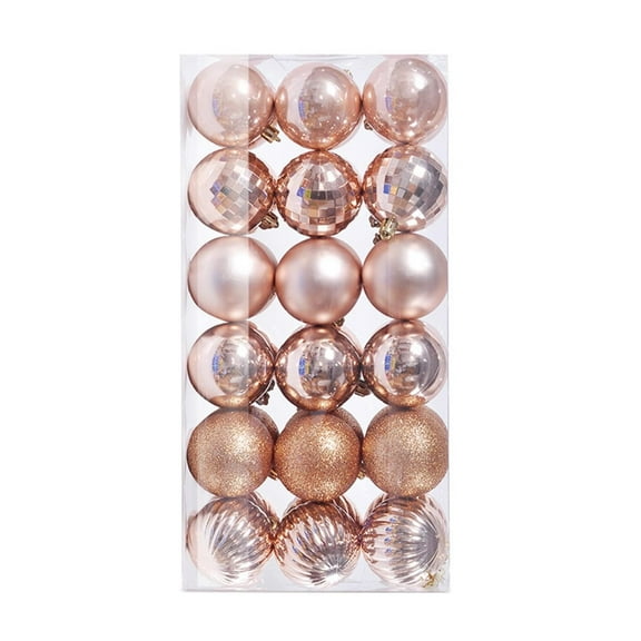 BNNG 36 Pieces Christmas Ball Ornaments Plastic Hanging Christmas Ball Baubles Decoration for Tree with Hanging Loop Christmas Halloween Party Indoor Outdoor, 1.18 Inch (Green)