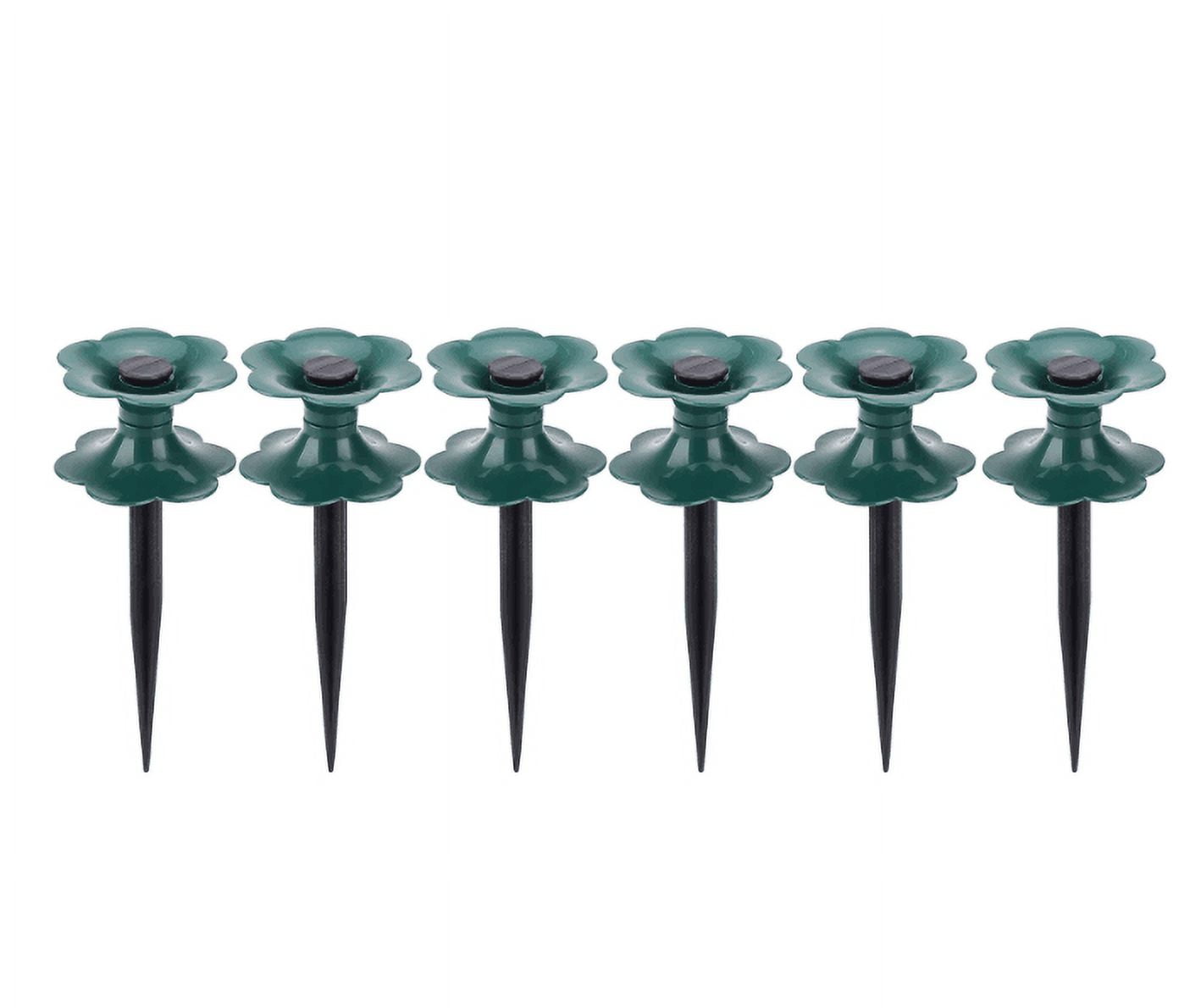 (Clearance) BNNG 6 PCS Garden Hose Guide Spike,Hose Guide Stake Hose Roller Guide,Keep Flowering Hose Out of Flower Beds,Rustproof Coated Garden Hose Stake for Yard,Lawn Hose Roller Support