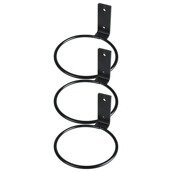 (Clearance) BNNG 6Pcs Hanging Flower Pots Holder Deck Railing Plant Container Holder for Round Pot Planters (8") Hanging Bucket Flower Pot Holder for Patio Balcony Outdoor Plants