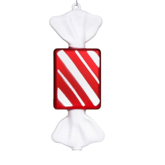 BNNG Candy Christmas Tree Hanging Ornament Kit, Red and White Pastel Candy Cane Lollipop Plastic Pendant for Xmas Candyland Winter Wonderland Party Christmas Tree Decorations