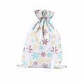 thumbnail image 1 of (Clearance) BNNG Christmas Drawstring Gift Wrap Bags Foil Gift Wrapping Santa Sacks Pouches Goody Bags with Ribbon Tie for Families, Friends, Kids for Xmas Holiday Birthday Presents Party Favor, 1 of 9