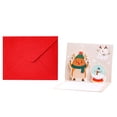 thumbnail image 1 of (Clearance) BNNG Christmas Greeting Card Handmade 3D Popup Christmas Cards Gift for Christmas or Holidays Includes Envelope Cute Holiday Gift Card for Kids(Santa/Snowman/Deer/Penguin...), 1 of 6