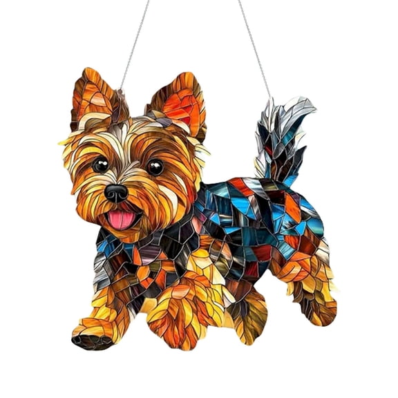 (Clearance) BNNG Corgi Acrylic Window Hanging Colorful 2D Dog Gifts Wall Art Decoration Gift For Home Housewarming For Dog Lovers Birthday Party Decor Hanging Ornaments