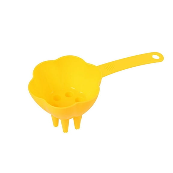 BNNG Flower shape Eggs filter Kitchen tools New Egg Liquid deep-fry filiform Cooking Mold Cute Kitchen Gadgets Creative Small Cookware for Children Breakfast Making (Yellow)