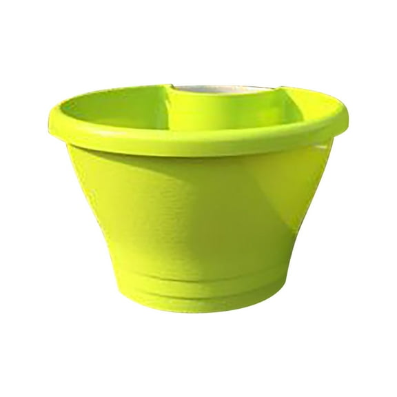 (Clearance) BNNG Hanging Flower Pots,PVC Hanging Flower Plant Pots Balcony Garden Plant Planter Baskets Fence Bucket Pots Flower Holders Pipe-Type Hanging On The Water Pipe Balcony