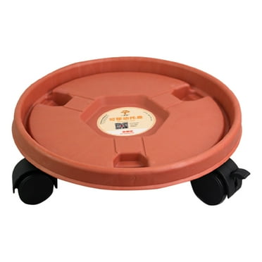 (Clearance) BNNG Large Plant Caddy with Wheels Rolling Plant Stands Heavy-duty Plant Plastic Planter Roller Base Pot Movers Plant Saucer on Wheels Indoor Outdoor Planter Tray