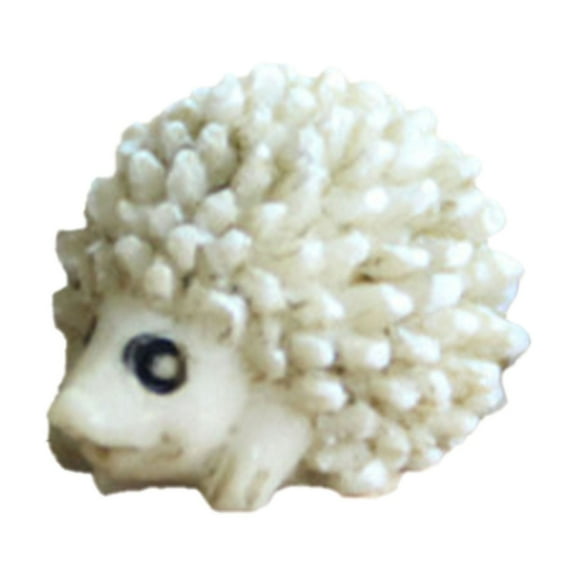 (Clearance) BNNG Mini Animals Miniature Resin Hedgehog with Mini Resin Flowers,Fairy Garden Moss Landscape Ornaments for Outdoor Decoration,Home Décor