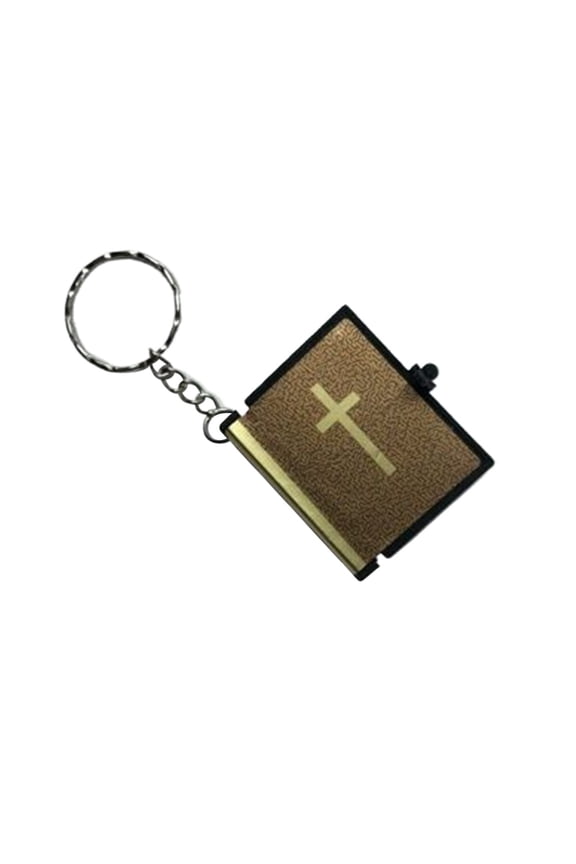 (Clearance) BNNG Mini Book Keychains Keyring Pendants Car Mirror Hanging Ornament M*uslim Gift Wallet Keychain Accessories