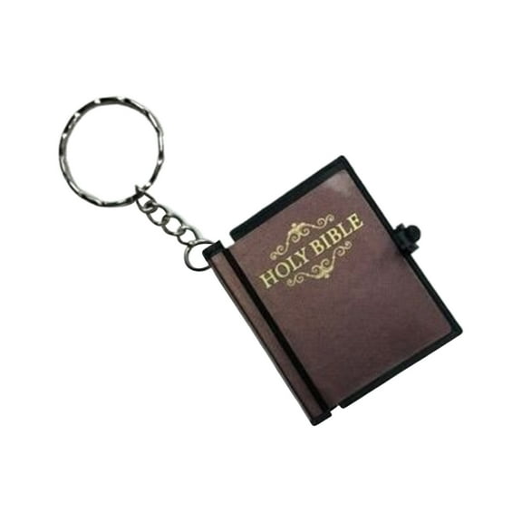 (Clearance) BNNG Mini Book Keychains Keyring Pendants Car Mirror Hanging Ornament M*uslim Gift Wallet Keychain Accessories