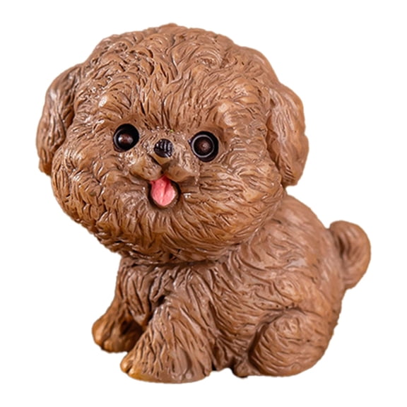 (Clearance) BNNG Mini Dog Figurines Playset Dog Figure Toy Miniature Figurine Dog Cake Topper Decoration for Kids Toddler Christmas Birthday Gift Fairy Garden Ornament Home Office