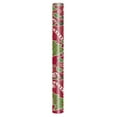 thumbnail image 1 of BNNG Reversible Wrapping Paper Roll - Mini Roll - Christmas Santa Claus and Stripe Pattern Single-sided Christmas Wrapping Paper Great for Christmas, Party, Holiday, 1 of 4