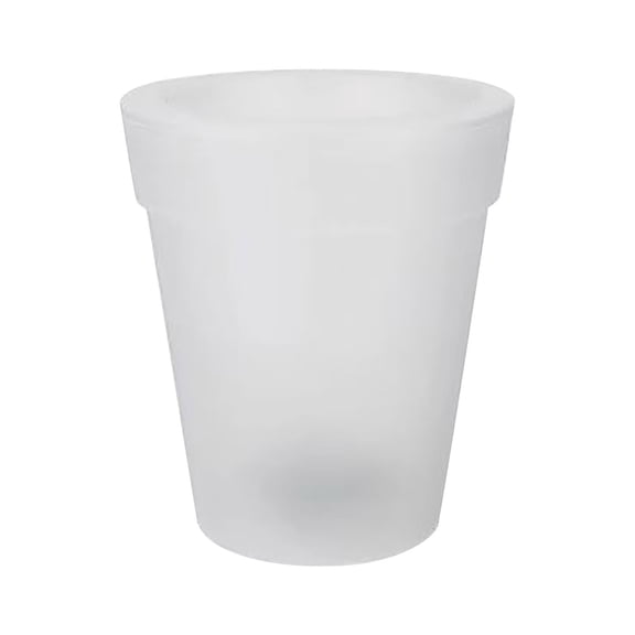 (Clearance) BNNG Round LED Flower Pot Outdoor, Large Rechargeable LED Planter Light, Illuminated Planter, Modern Waterproof Light Up Plant Pot for Home Balcony Porch Porch Yard