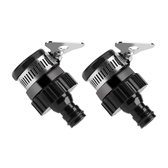 (Clearance) BNNG Universal Tap Connector Adapter Mixer Kitchen Garden Hose Pipe Joiner Fitting 2Pcs Water Quick Faucet Adapter Tap Connection Garden Hose Pipe Fitting